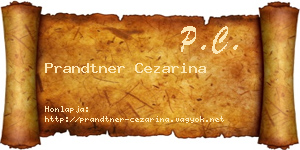 Prandtner Cezarina névjegykártya